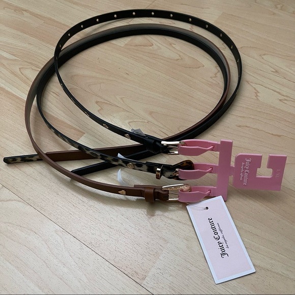 Juicy Couture 3-PC Women's Belts L/X - Picture 1 of 2